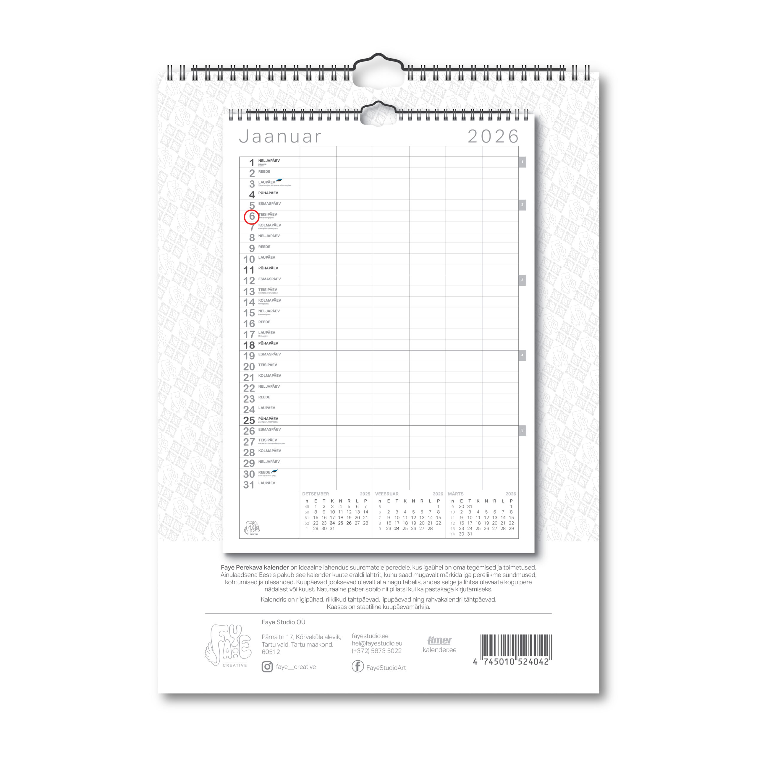 Faye Perekava Valge 2026 - Image 2