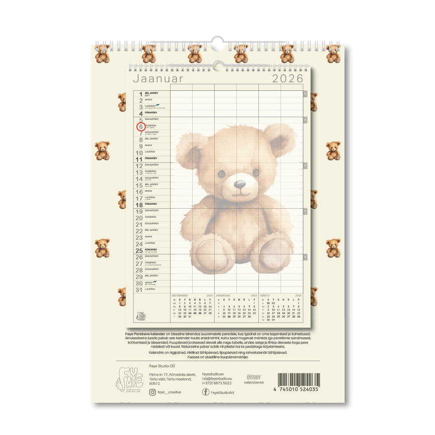 FAYE PEREKAVA TEDDY + visioonitahvel 2026 - Image 3